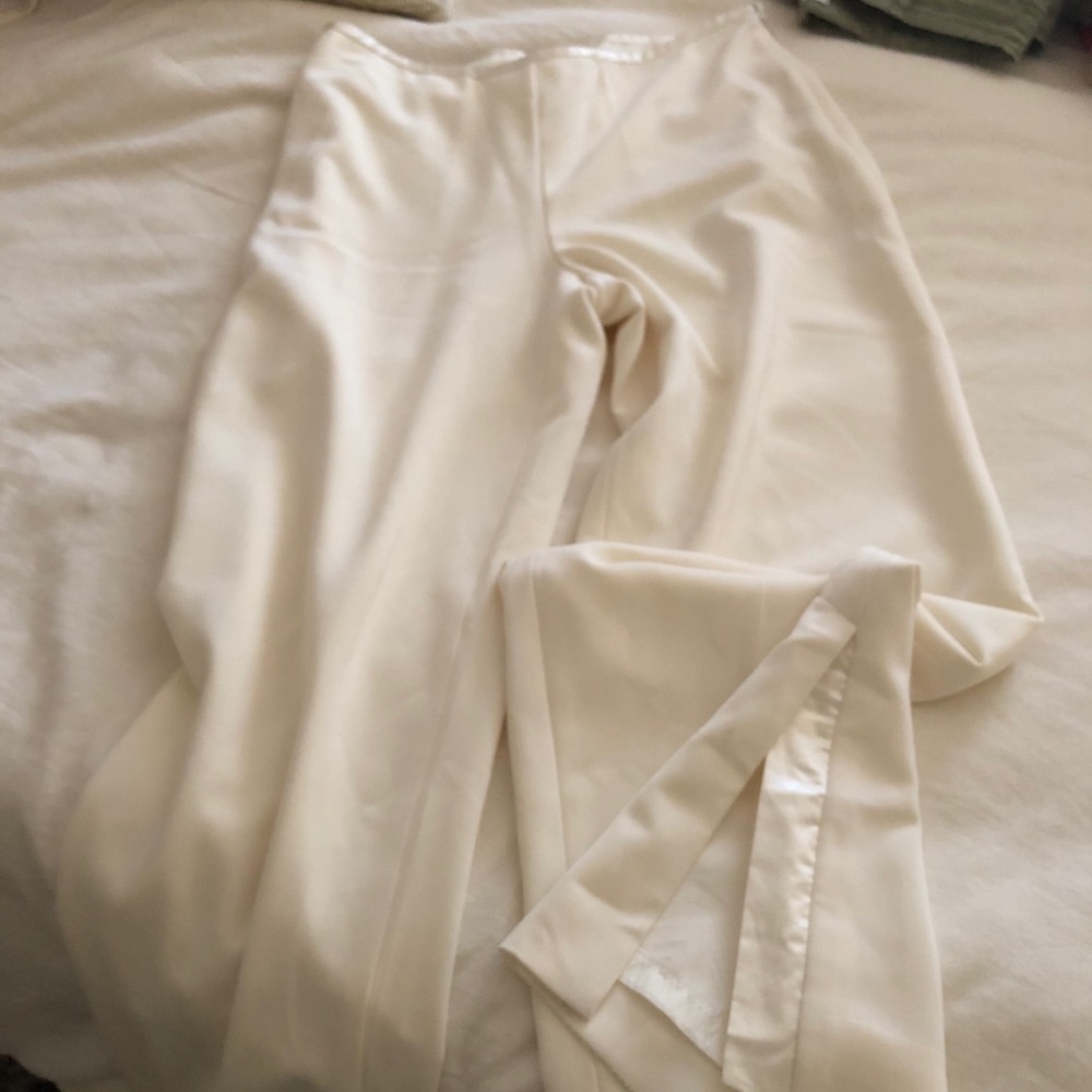 DREAMY cream wide leg pants